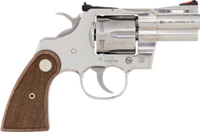 COLT PYTHON 357MAG 2.5" SS - ADJ SIGHT WALNUT MEDALLION GRP - Image 2
