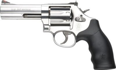 S&W 686 357MAG 4" AS 6-SHOT - STAINLESS STEEL RUBBER - Image 2