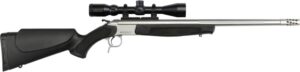 CVA SCOUT TD 35 WHELEN 25" - W/BRAKE 3-9X40 SS/BLACK SYN
