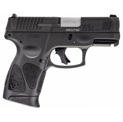 Taurus G3C 9mm Black/Black 3.26" 3- 12 Round Magazines