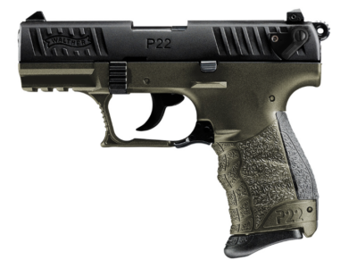 WALTHER P22Q 22LR PSTL MILITARY GRN 1-10RD