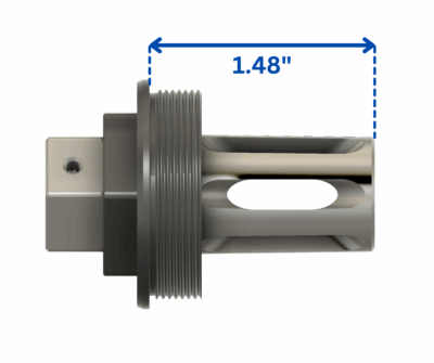 Full-Size Flash Hider (1/2-28) Plan-B Suppressor Mount - Image 2