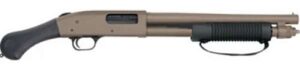 MOSSBERG 590 SHOCKWAVE SGP 12GA 14.375" BS BBL CYL  FDE CERAKOTE W/ BLACK RAPTOR GRIP  6/RD