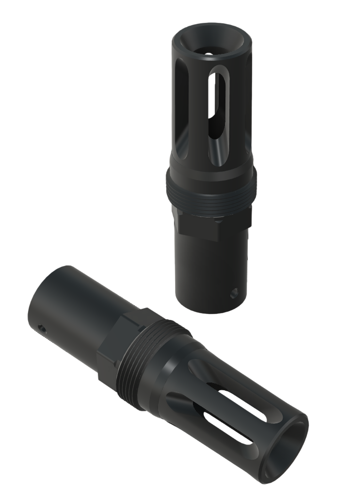 Comstock 13.7 P&W Extended Flash Hider (1/2-28) Plan-B Suppressor Mount