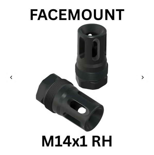 Comstock Facemount - Compact Flash Hider (M14x1 RH) Plan-B Suppressor Mount