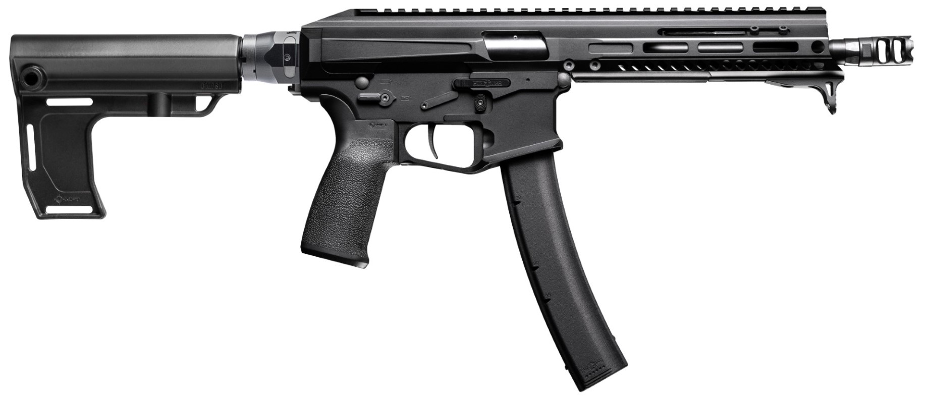 POF USA PHOENIX PSTL 9MM 8" BLK BRACE# - Patriot Ordnance Factory
