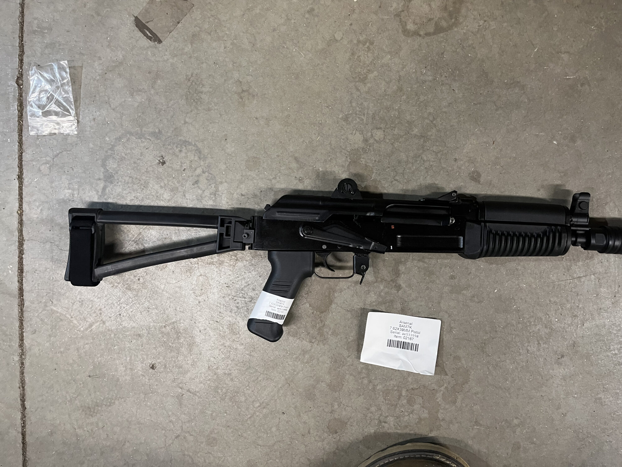 Used Arsenal SAM7K 7.62X39MM Pistol
