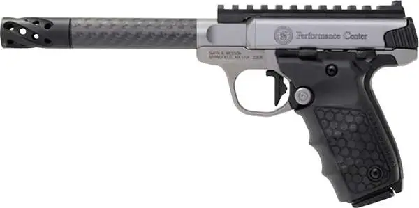SMITH & WESSON PC SW22 VICTORY TARGET 22LR PISTOL O.R. CARBON 6" BBL, SAO 10RD MAGAZINE - Image 3
