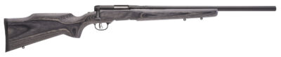 Savage Arms 96970 B.MAG  Full Size 17 WSM 8+1 22" Matte Black Heavy Barrel, Matte Black Drilled & Tapped Carbon Steel Receiver, Satin Gray Varmint Beavertail Laminate Stock, Right Hand