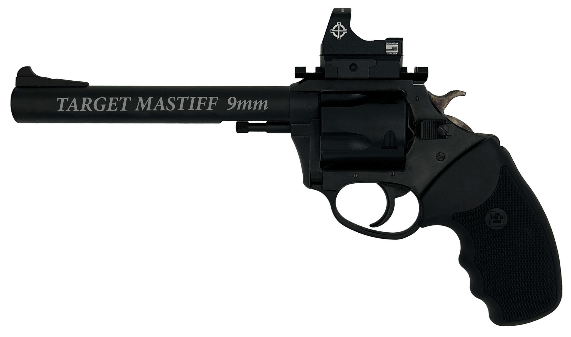 CA TARGET MASTIFF 44SPL 6 BLK FULL GRIP 5RD OPT - 