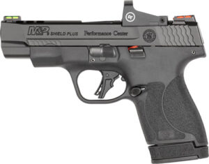 S&W PC M&P9 SHLD PLUS 9MM 4" - PORTED FIBER OPTICS W/RED DOT