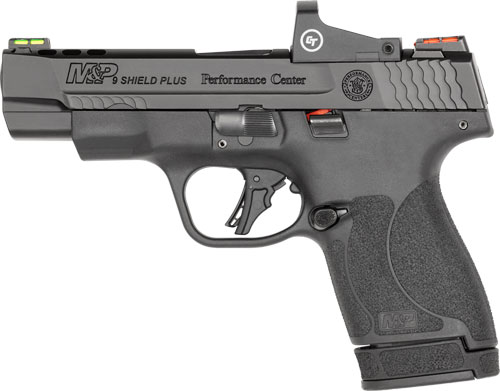 S&W PC M&P9 SHLD PLUS 9MM 4" - PORTED FIBER OPTICS W/RED DOT