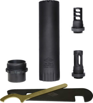 YHM TURBO T3 5.56 SUPPRESSOR - WITH MUZZLE BRAKE