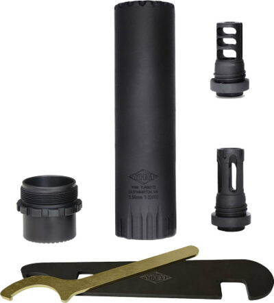YHM TURBO T3 5.56 SUPPRESSOR - WITH MUZZLE BRAKE