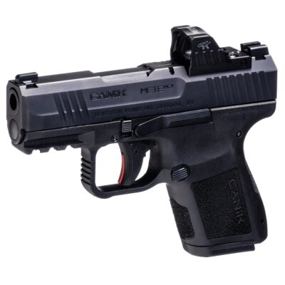 CANIK METE MC9 Pistol - Black | 9mm | 3.18" Barrel | 1 - 15rd & 1 - 12rd Mag | MeCanik MO1 Optic w/ Co-Witness Sights | Full Accessory Kit