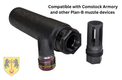 Comstock Titanium Low-Profile Adapter (LPA) Plan-B Suppressor Adapter, Charlie - Image 3