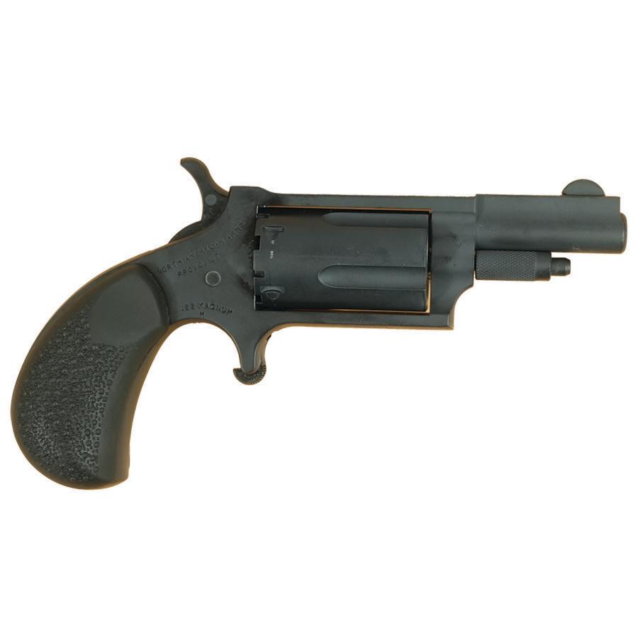 NAA 22M Mini Revolver Handgun .22 Magnum 5rd Capacity 1.625" Barrel Grey Cerakote with Cobblestone Grips - 