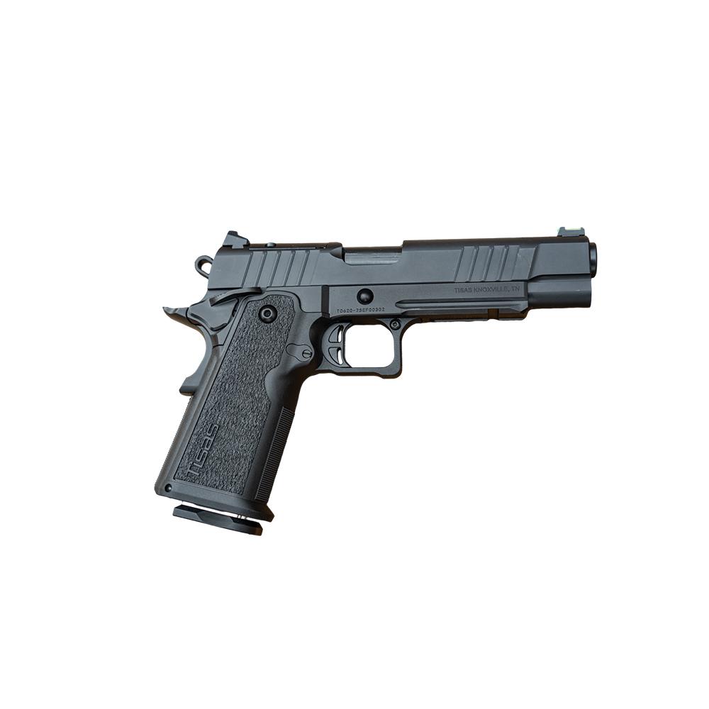 Tisas 1911 Duty B9R Double Stack Handgun 9mm Luger 17rd Magazine 5'' Barrel  Black Cerakote RMS/c Optic - 