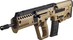 IWI TAVOR X95 XB16  RIA 5.56MM 16.5" BBL FLAT TOP W/RAIL FLIP-UP SITES 30RD MAG FDE - 