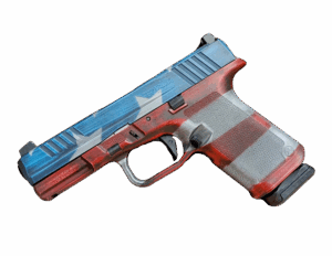 RUGER RXM 9MM PISTOL 4" AMERICAN FLAG O.R. 2-15RD MAGS - ORION EXCLUSIVE