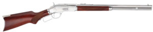 Taylors & Company 550247 1873  357 Mag Caliber with 10+1 Capacity, 20" Barrel, Silver Metal Finish & Walnut Fixed Pistol Grip Stock Right Hand (Full Size)
