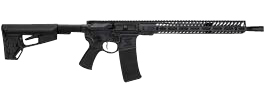 Seekins Precision 0011300073 NX15  223 Wylde Caliber with 16" Barrel, 30+1 Capacity, Black Oxide Metal Finish, Black 6 Position Collapsible Carbine Stock & Polymer Grip Ambidextrous Hand