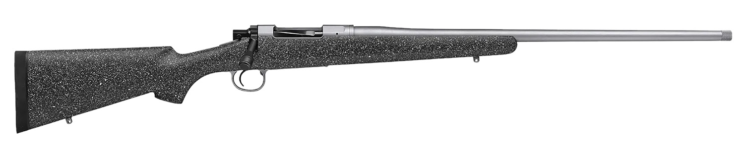 Nosler 41021 M21 33 Nosler 3+1 24" Barrel, Stainless Steel Nitride Metal Finish, Gray Speckled Black All-Weather Epoxy Stock