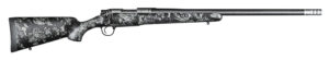 Christensen Arms 8010612900 Ridgeline FFT Full Size 243 Win 4+1, 20" Stainless Steel Threaded Barrel, Stainless Aluminum Receiver, Black w/Gray Accents Fixed Sporter w/Flash Forged Technology Stock
