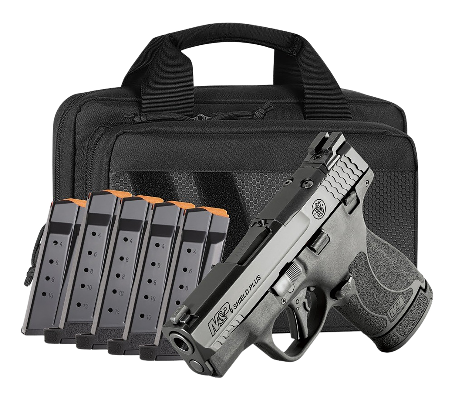 S&W M&P9SHLD+ 14724 9M OR TS CARRY ON BUNDLE