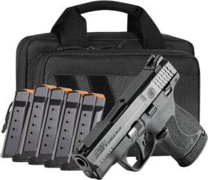 S&W M&P9 SHIELD PLUS 9MM TS - 6 MAGS 3.1" BLACK BUNDLE