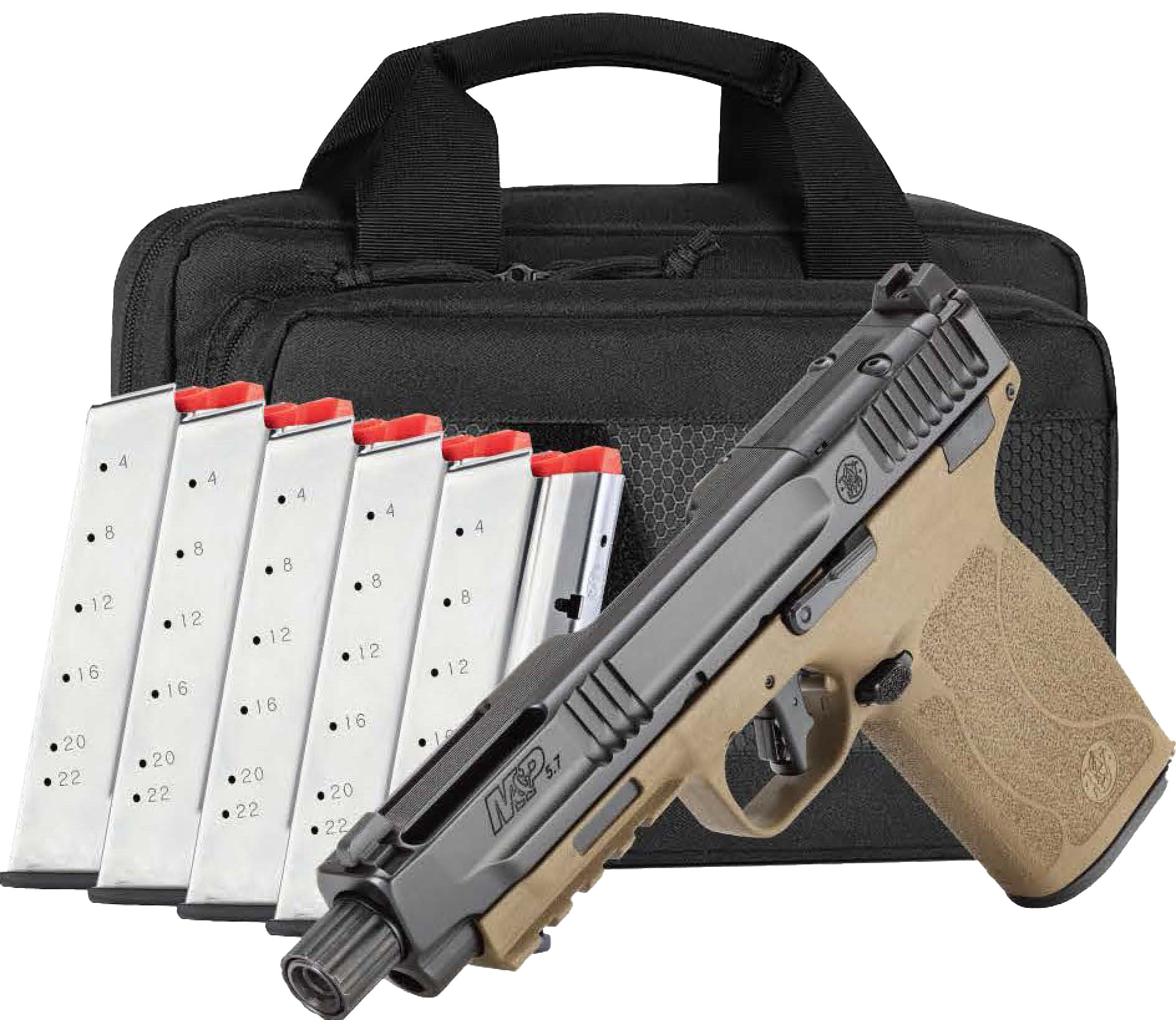 SW M&P5.7 5.7X28MM FDE 5 TB OR 22RD BUNDLE