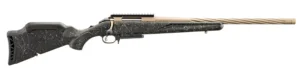 RUGER AMERICAN G2 PRARIE 6.5CM RIFLE 20" BRONZE BBL, BLACK SPLATTER STOCK 3RD
