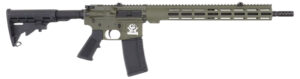 Great Lakes Firearms GL15223ODG AR-15  223 Wylde 30+1 16" Black Nitride Threaded Barrel, OD Green Cerakote Aluminum Receiver w/Picatinny Rail, M-LOK Handguard, Black Polymer Stock, Mil-Spec Grip