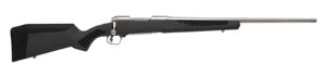Savage Arms 57051 110 Storm Full Size 6.5x284 Norma 4+1 24" Matte Stainless Button-Rifled Barrel, Matte Drilled & Tapped Stainless Steel Receiver, AccuStock Matte Gray Synthetic Stock, Right Hand