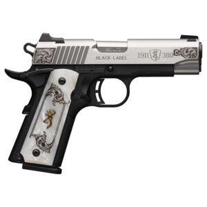 BRO 1911-380 MEDALLION SS ENGRAVED 380ACP 4.25