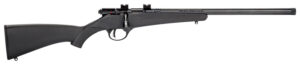 Savage Arms 13834 Rascal FLV-SR Youth 22 LR 1rd 16.12" Matte Blued Heavy Barrel, Matte Blued Carbon Steel Receiver, Black Synthetic Stock, Right Hand