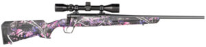 Savage Arms 57476 Axis XP Compact 6.5 Creedmoor 4+1 20" Matte Black Steel Barrel, Drilled & Tapped Steel Receiver, Fixed Muddy Girl Synthetic Stock, Weaver 3-9x40mm, Right Hand