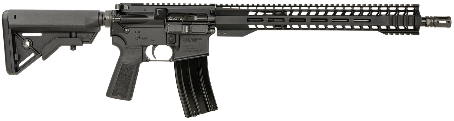 Radical Firearms FR16300HBAR15SHR FR-16 300 Blackout 30+1 16", Black, 15" M-Lok Skinny Hybrid Handguard, B5 Systems Bravo Stock & Type 23 P-Grip