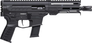 CMMG 45A4C0FAB Dissent MKG 45 ACP 13+1 6.50" Black Nitride Medium Taper Threaded Barrel, CMMG 5.5" M-LOK Handguards, Black Armor Cerakote Aluminum Picatinny Rail Receiver, CMMG Zeroed Grips