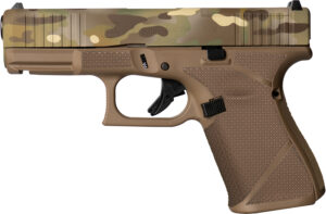 Glock PA195S204MOSNMCFDE G19 Gen5 MOS Compact Frame 9mm Luger 15+1 4.02" GMB Barrel, MOS Cut/Serrated Steel Slide, FDE Camo Polymer Frame w/Picatinny Rail, Ambidextrous