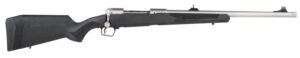 Savage Arms 57044 110 Brush Hunter Full Size 375 Ruger 3+1 20" Matte Threaded Barrel, Matte Drilled & Tapped Stainless Steel Receiver, Fixed Matte Black Synthetic Stock, Right Hand