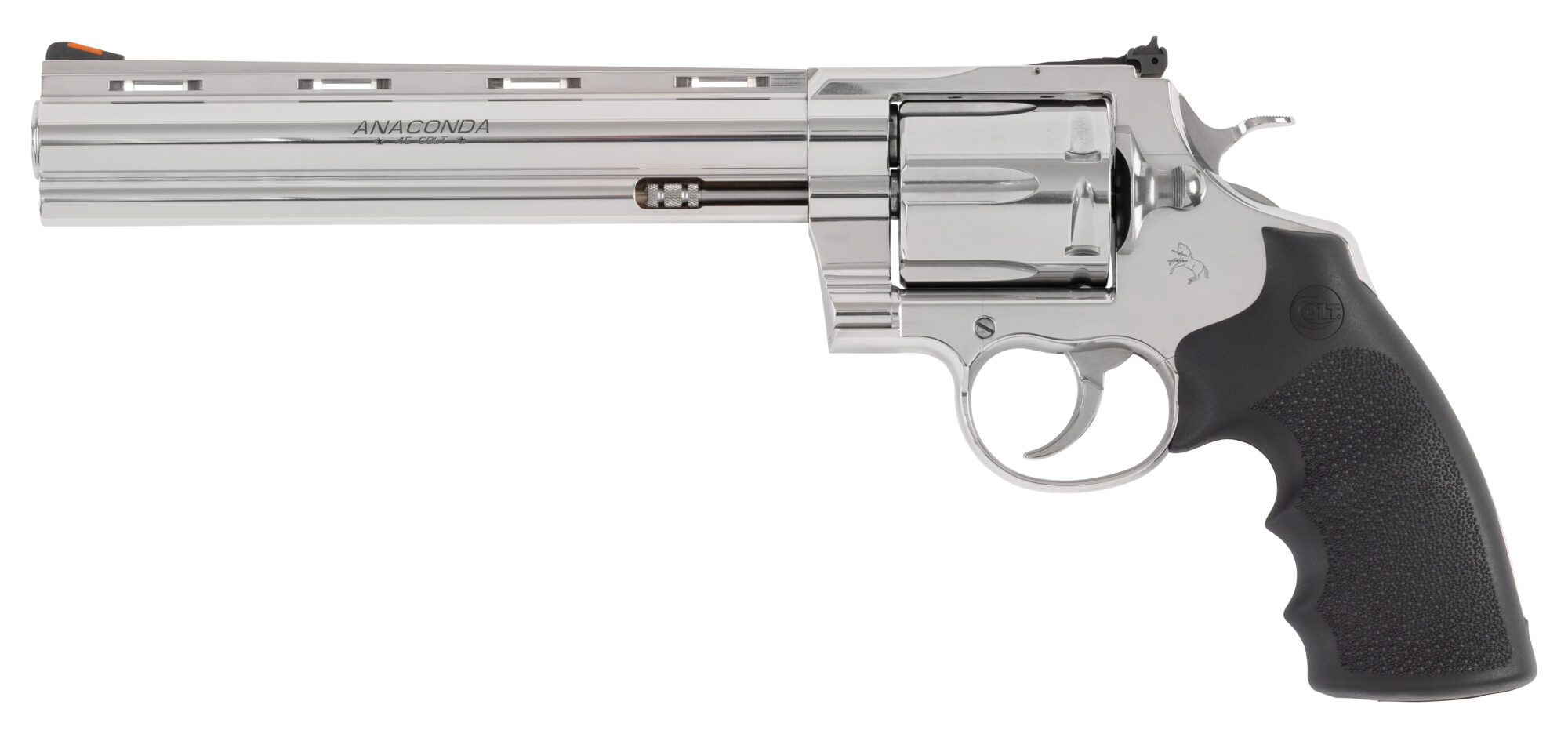 CLT ANACONDA 45COLT 8 SS AS HOGUE GRIPS 6RD