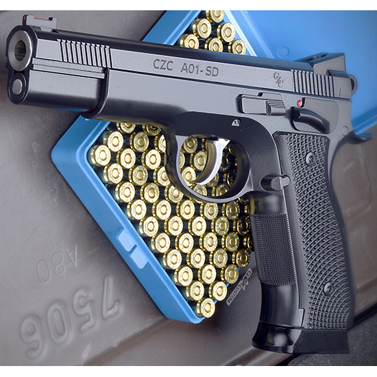 CZ CUSTOM AO1 SD 9MM 4.925 MATCH GRADE 19RD
