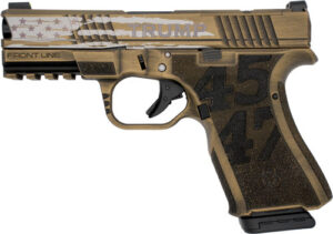 BLACK RAIN FRONTLINE 9MM - PISTOL TRUMP CUSTOM 15RD GOLD