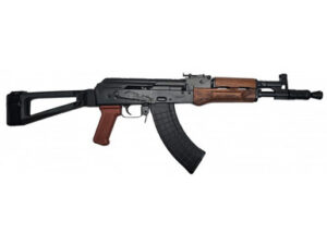 Pioneer Arms Forged Series Hellpup AK-47 Pistol, Semi-Auto, 7.62x39, Polish Laminated Wood Furniture - Forged Front Trunnion - Complete with With SB Tactical AKTF Triangle Side Folding Pistol Brace and 2 - 30 Rd Mags