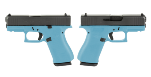 GLOCK G43X 9MM PISTOL 3.41" TIFFANY BLUE NIGHT SIGHTS 2-10RD MAGS