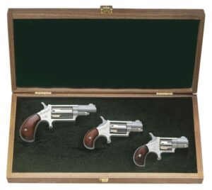 North American Arms 3-Gun Standard Collector’s Set Walnut Display Case