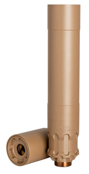 Rugged Suppressors OBSFDE45 Obsidian45  45 ACP 1.37" Flat Dark Earth Cerakote 17-4 Stainless Steel .5 x 28 tpi