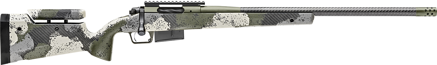 Springfield Armory BAW92465PRCCFGA 2020 WayPoint 6.5 PRC 3+1 24" CF Evergreen Camo Hybrid Profile w/Adj Cheek Comb & M-LOK Stock Mil-Spec Green Cerakote Right Hand