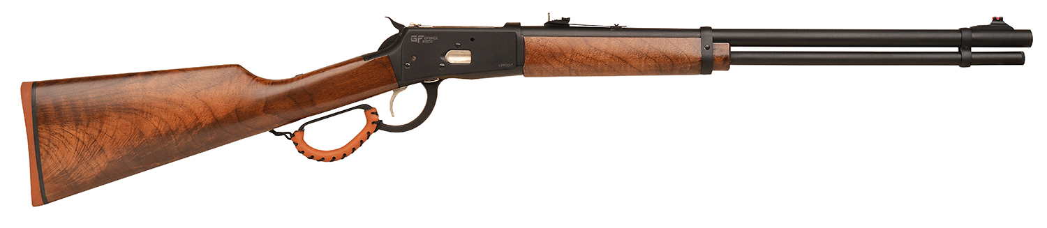Gforce Arms GFLVR357 Saddlehorn Full Size 357 Mag 10+1 20" Black Steel Barrel & Aluminum Receiver, Turkish Walnut Fixed Stock